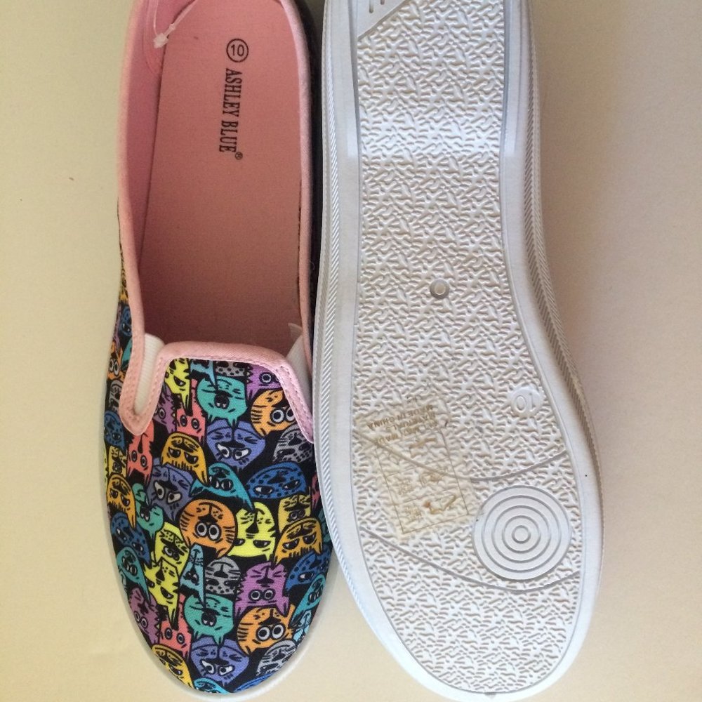 Cute Multi-color Cat Sneakers - Picture 3 of 3